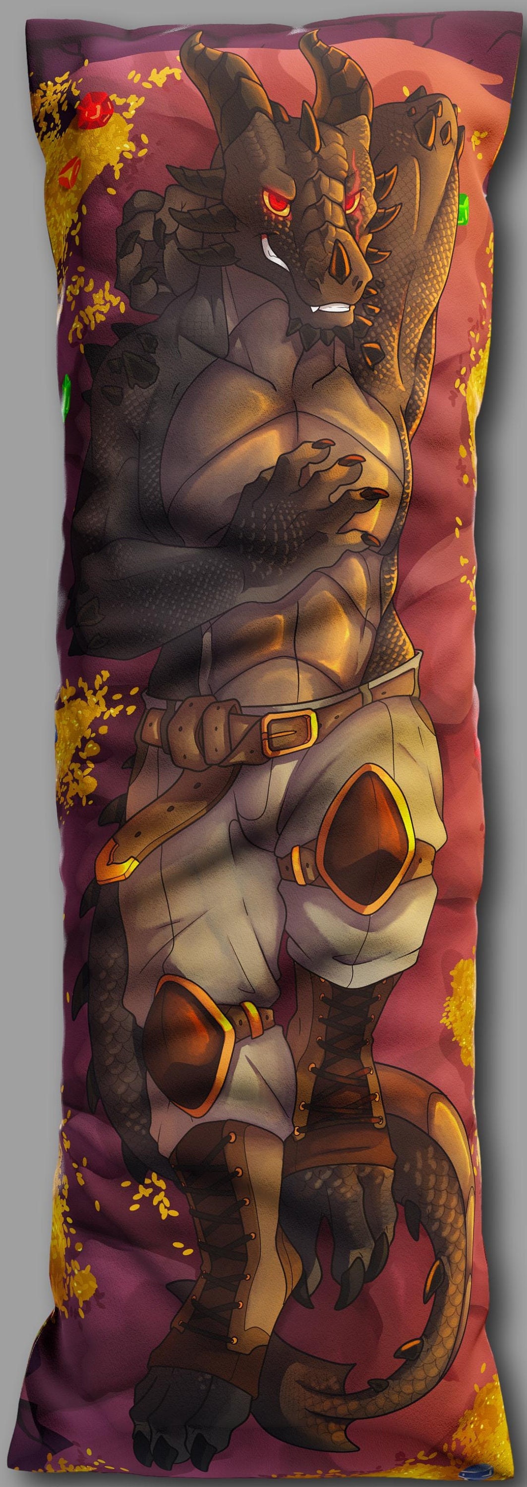 Furry Daki Xaryax the Black Dragon Dakimakura Furry Body - Etsy Canada