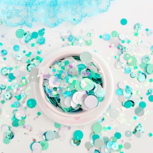 Surf City Confetti - Blue confetti - Teal confetti - aqua confetti - confetti