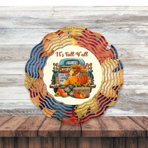 Fall Truck Wind Spinner- Metal Spinner - Fall Autumn Decor- Yard Decor - Garden Decor