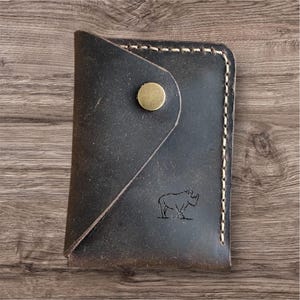 Einteiliges Leder Multi-Card Wallet Pattern - PDF Vorlage