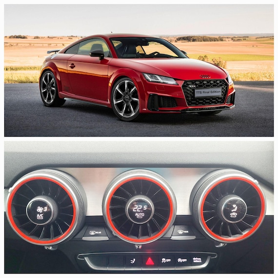 Audi TT TTS TTRS Mk3 Red Air Vent Rings - Etsy