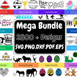 Énorme collection de fichiers SVG, Mega SVG Bundle, T Shirt Designs SVG, Fichiers Svg pour Cricut, Silhouette Cut Files, Clipart, Flower svg