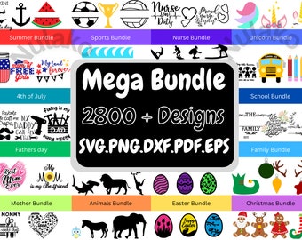 Enorme verzameling SVG-bestanden, Mega SVG-bundel, T-shirtontwerpen SVG, Svg-bestanden voor Cricut, Silhouette Cut Files, Clipart, Flower svg
