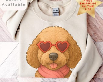 Valentines Day Goldendoodle Shirt, Golden Doodle Sweatshirt, Doodle Dog Mom Shirt, Goldendoodle Sweater, Doodle Mom Gift, Doodle Lover Gift