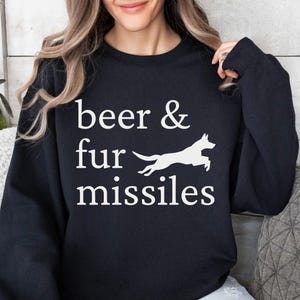Belgian Malinois Beer Sweatshirt, Maligator and Beer Shirt, Malinoi Owner Mali Mom Gift, Cozy Dog Lover Sweater, Belgian Shepherd Apparel