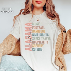 Love Alabama Shirt, Trendy Alabama TShirt, Bama Lover Gift, Bama State Pride Tee Shirt, Alabama Game Day Clothing, Alabama Football TShirt