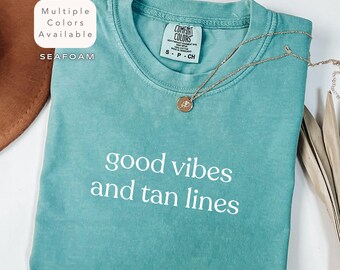 Comfort Colors Beach Shirt, Minimalist Hello Summer Tee, Cute Coastal T-Shirt for Women, Ocean Vibes, Vacation Gift, Beach Club Beach Lover