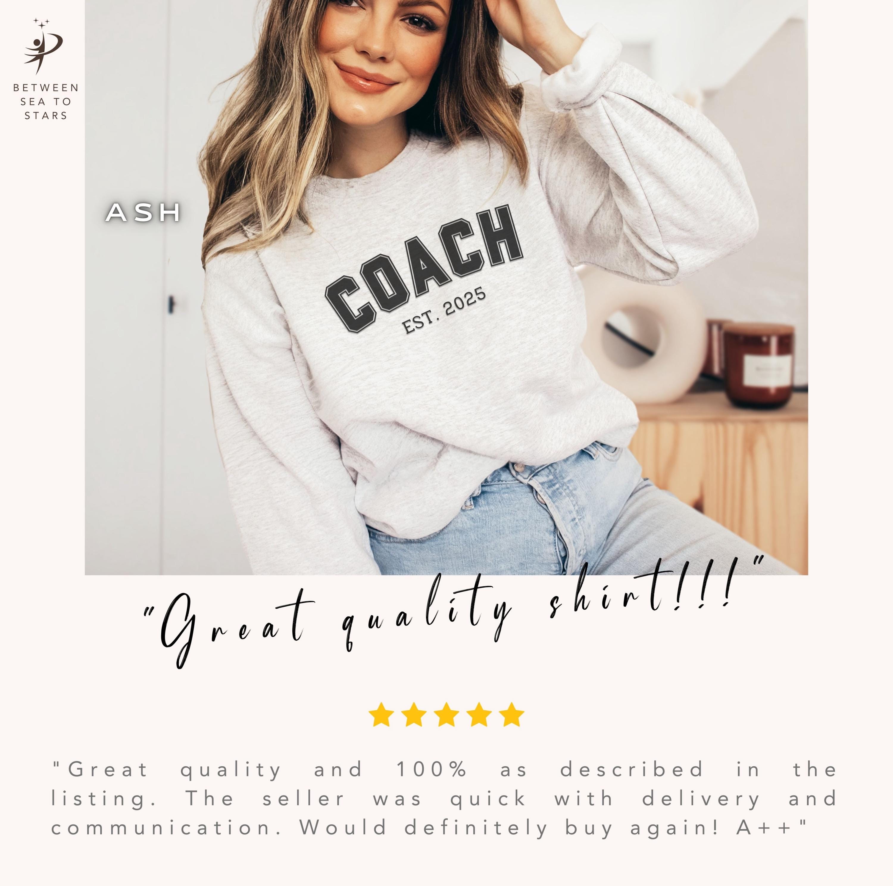 New Coach Sweatshirt 2025, Cheer Coach Shirt, Baseball Coach Gift