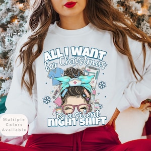 Christmas ER Nurse Sweatshirt, Christmas Nurse Shirt, Emergency Nursing Sweatshirt, Funny Christmas Nurse Sweater, Emergency Nurse Crewneck