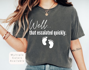 Funny Pregnancy Reveal Shirt, Pregnancy Announcement Shirt, New Mom Gift, Pregnancy Reveal T-Shirt, Funny Pregnant Shirt, Pregnant Tshirt