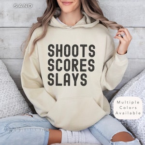 Hooded Hockey Mom Sweatshirt, Gift for Hockey Player, Cozy Hooded Hockey Shirt, Hockey Coach Sweater, Hockey Lover Hoodie, Hockey Shirt