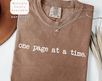 Comfort Colors Writing Shirt, New Author Shirt, Writer TShirt, Book Launch Gift, Book Writing Shirt, Creative Writing Gift, Writing Workshop