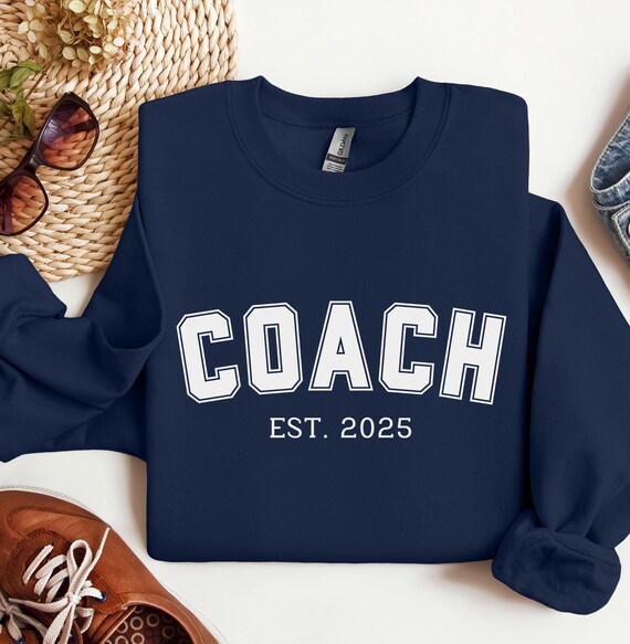 New Coach Sweatshirt 2025, Cheer Coach Shirt, Baseball Coach Gift