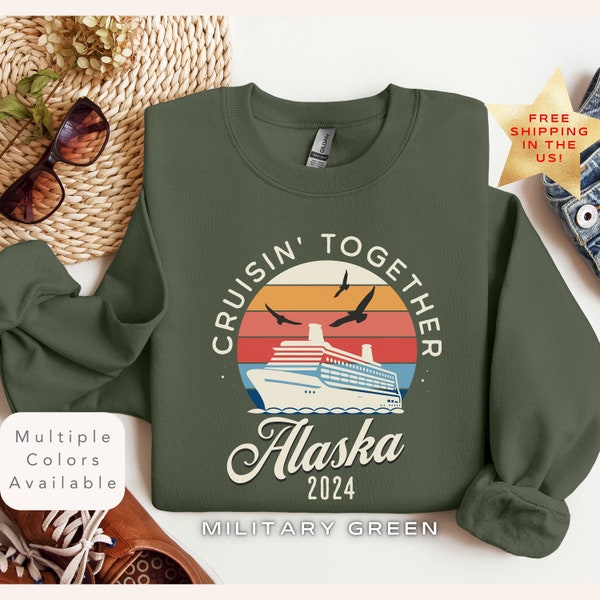 2024 Alaska Cruise Sweatshirt, Family Cruise Hoodies, Matching Cruise Squad Sweatshirt, Cruise Travel Sweatshirt, Alaska Family Trip Sweater