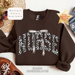 Coquette Leopard Nurse Sweatshirt, RN Nurse Shirt, Nurse Life Shirt, Cute Nurse Gift, Nursing School Sweatshirt, Registered Nurse Sweater