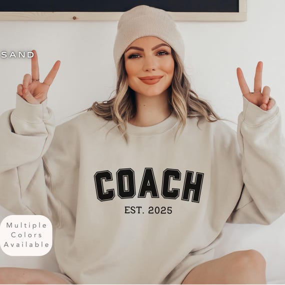 New Coach Sweatshirt 2025, Cheer Coach Shirt, Baseball Coach Gift
