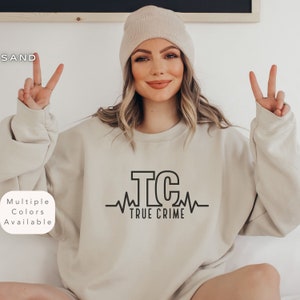Maglietta True Crime regalo per drogati di crimine, felpa unisex True Crime regalo, maglione docuserie serie TV, abbigliamento serie giustizia penale