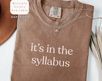 Camiseta divertida para profesores de Comfort Colors, camiseta minimalista para profesores, camiseta de vuelta al cole, regalo sarcástico para profesores, camiseta de agradecimiento para profesores.