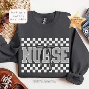 Coquette Registered Nurse Sweatshirt, RN Nurse Shirt, Nurse Life Shirt, Cute Nurse Gift, Nursing School Sweatshirt, Registered Nurse Sweater