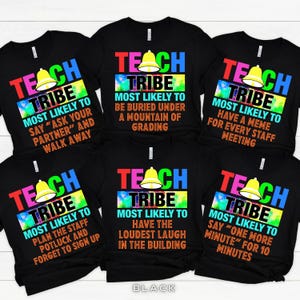 Funny Back to School Teacher Shirt, Group Teacher Shirt, Matching Teacher Shirt, Teacher Most Likely to Shirt, Teacher Team Shirt, Staff Tee