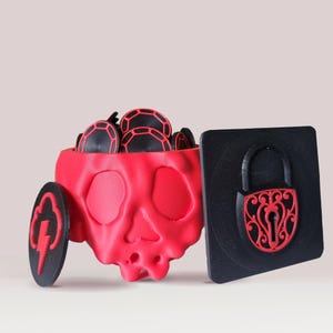 Villanous token upgrade | 3D Poisonous Apple | Set of Tokens for Villainous | Villainous Token Set | PLA 3D print | Evil Witch Token Set