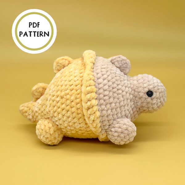 Stegosaurus Banana Dinosaur Crochet Pattern, Stegosaurus Amigurumi PDF Pattern by Crafty Bean Crochets