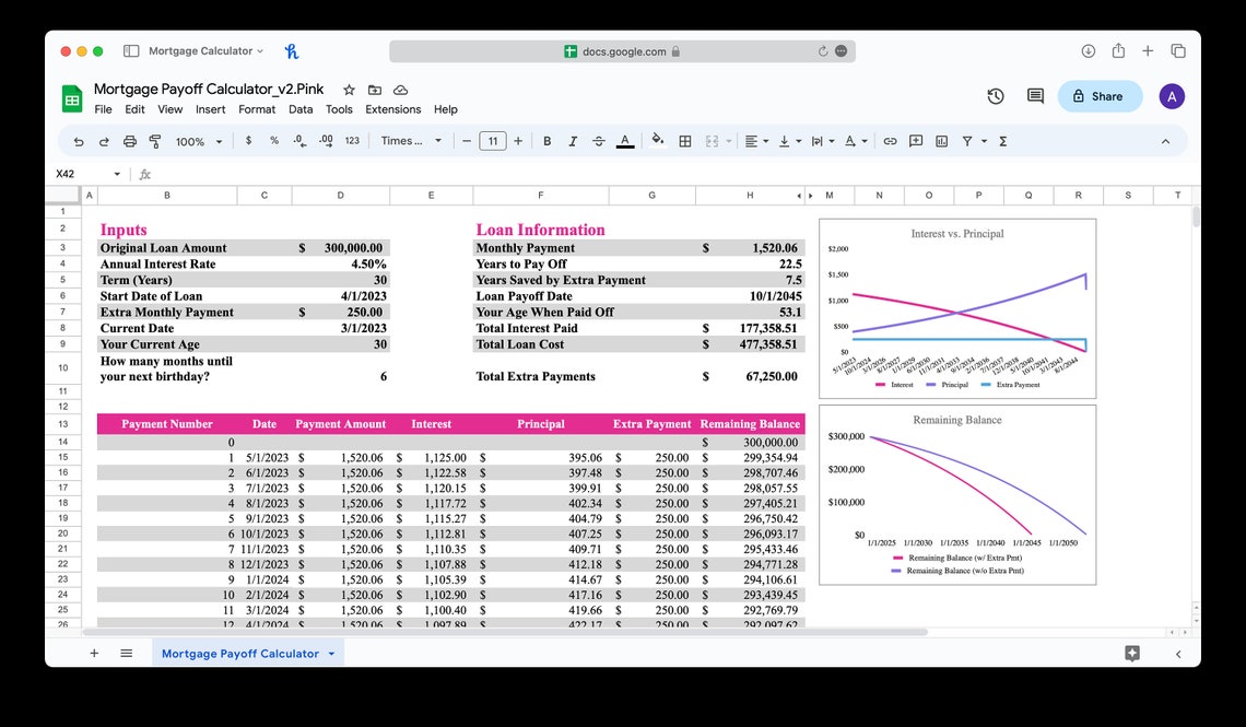 mortgage-payoff-calculator-spreadsheet-pink-mortgage-tracker-for