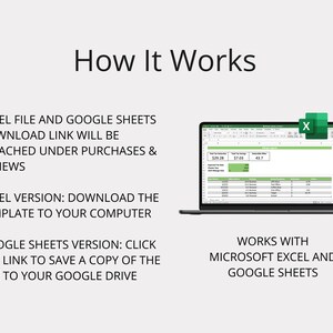 K&ouml;nnte beinhalten: Ein Laptop-Computer zeigt eine Tabellenkalkulation mit dem Text "Total for Sales" und Zahlen in den Zellen. Der Laptop ist ge&ouml;ffnet und der Bildschirm ist zum Betrachter gerichtet. Das Bild zeigt auch Symbole f&uuml;r Microsoft Excel und Google Sheets, was darauf hindeutet, dass die Tabellenkalkulation mit beiden Programmen verwendet werden kann. Der Text "WORKS WITH MICROSOFT EXCEL AND GOOGLE SHEETS" wird unter dem Laptop angezeigt.