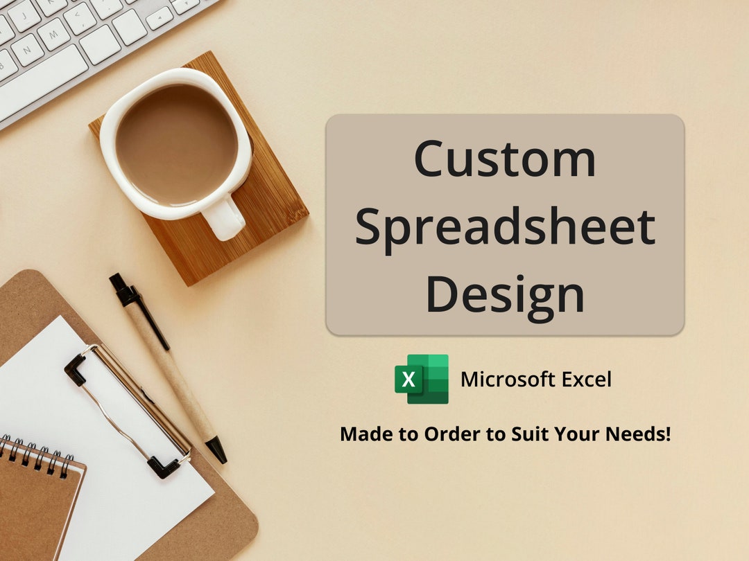 Custom Spreadsheet for Microsoft Excel Personalized - Etsy