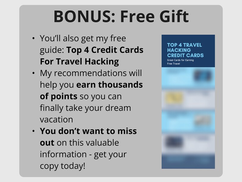 Credit Card Points Redemption Calculator - Travel Hacking Spreadsheet ...