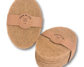 Non-Toxic Scrub Pads – Natural Coconut Coir Kitchen Scrubber