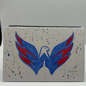 Washington Capitals Watercolor Illustration.