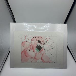 Kid Buu-waterverfillustratie
