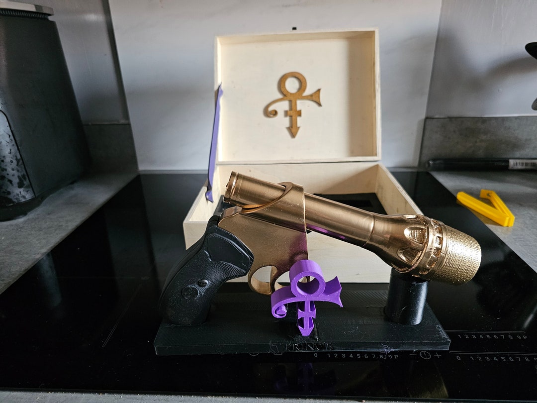 Prince Gun Microphone Replica With Stand Etsy