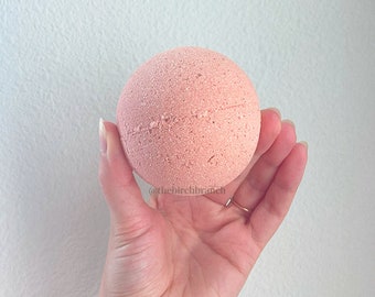 Handmade Bath Bomb - Rose clay with a Wild Rose scent