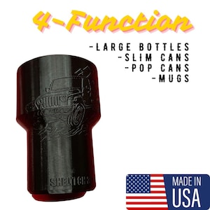 Cup Holder Adapter for 2007 to 2024 Jeep JK & JL Wrangler