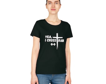 I Cross Train Tee Christian CrossFit gym tshirt, Christian workout, Weightlifting tee, Christian fitness t shirt for women