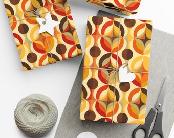 Groovy gift wrap, 70s wrapping, Retro wrapping paper, 70s gift wrap, Retro Gift Wrap Paper, Funky wrapping paper, Seventies wrapping