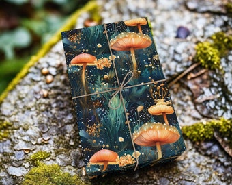 Mushroom Wrapping Paper, Mushroom Gift Wrap 