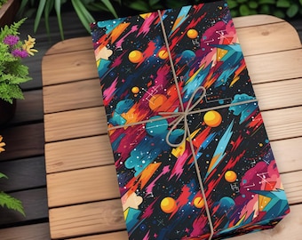 Papier cadeau années 80, papier cadeau rétro, papier cadeau années 80, papier cadeau rétrowave, papier cadeau vaporwave, papier cadeau esthétique vaporwave K3