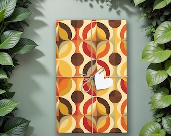 Papel de regalo moderno, papel de regalo de los años 70, papel de regalo retro, papel de regalo de los años 70, papel de regalo retro, papel de regalo moderno, papel de regalo de los años setenta K3