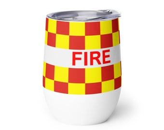 Firefighter Fire and Rescue Fire Tumbler Flask