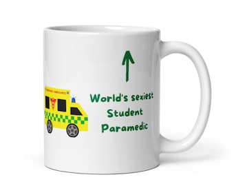 Student Paramedic Valentine's Day Mug World's Sexiest Student Paramedic Ambulance Mug