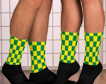 Ambulance Paramedic Student ECA AAP Technician Yellow and Green Socks