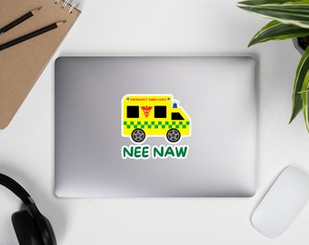 Ambulance Paramedic Student ECA Tech Ambulance Nee Naw Sticker