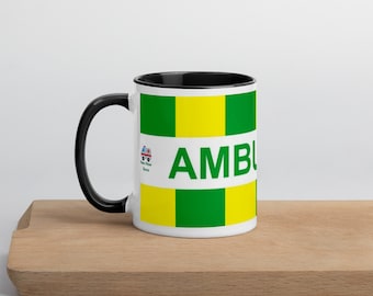 Ambulance Paramedic ECA Student Paramedic Technician Ambulance Design Colourful Coffee Mug