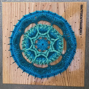 Chetnanigans &quot;CirFection&quot; Circle / Mandala Crochet Blocking Board