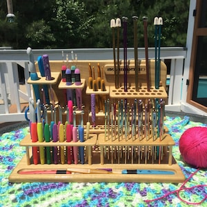 The Chetnanigans “HoldsAll” Hanging Crochet Hook & Knitting Needle Display