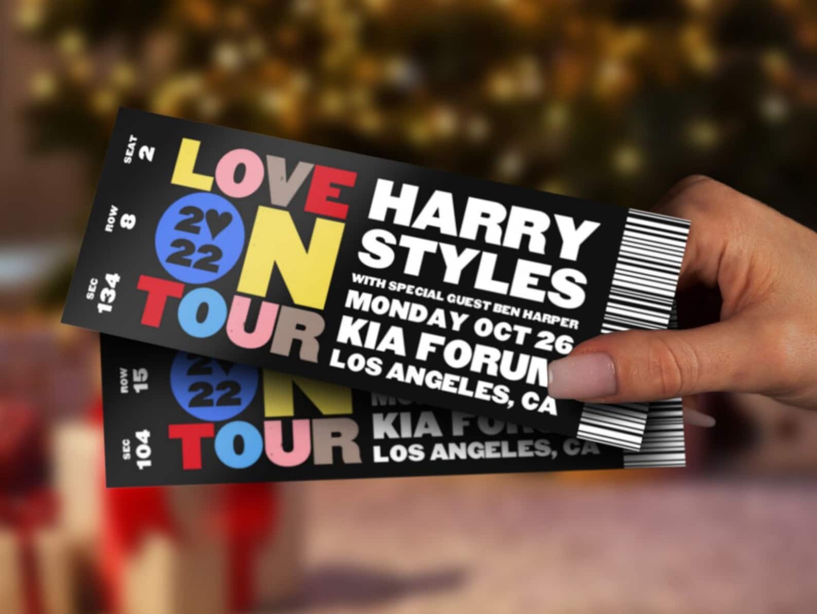 Custom HSLOT Printable Ticket Harry Styles Love on Tour Etsy