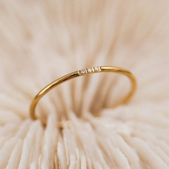 2022 New Minimalist Hollow Star Thin Gold Ring Band Tarnish Free Stainless  Steel Elegant Index Finger Ring For Ladies Girl - AliExpress